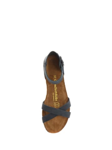 Comfortfusse Leren sandalen donkerblauw