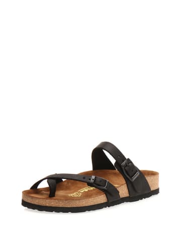 Comfortfusse Skórzane japonki w kolorze czarnym