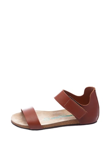 Comfortfusse Leren sandalen lichtbruin