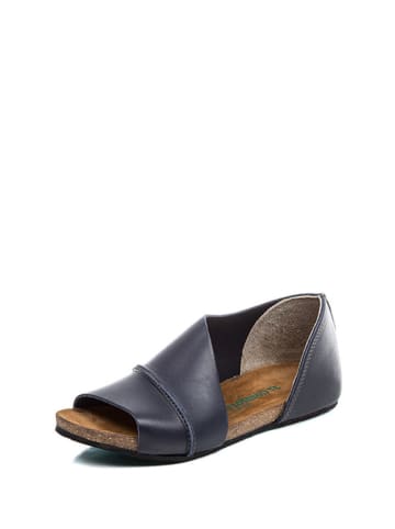 Comfortfusse Leren sandalen donkerblauw