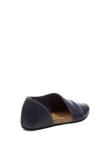 Comfortfusse Skórzane sandały w kolorze granatowym