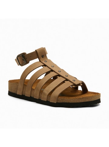 Comfortfusse Leren sandalen "Ares" lichtbruin