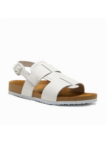 Comfortfusse Leder-Sandalen "Likya" in Weiß