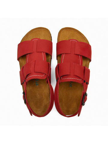 Comfortfusse Leren sandalen "Likya" rood