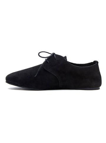 Comfortfusse Skórzane trzewiki w kolorze czarnym