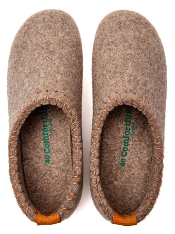 Comfortfusse Hausschuhe in Braun
