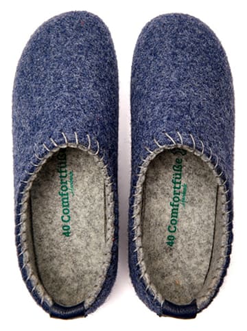 Comfortfusse Hausschuhe in Dunkelblau