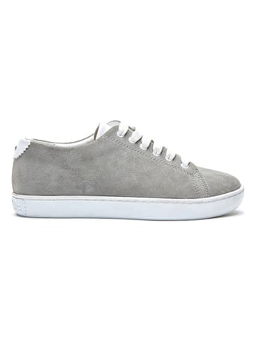 Comfortfusse Leren sneakers grijs