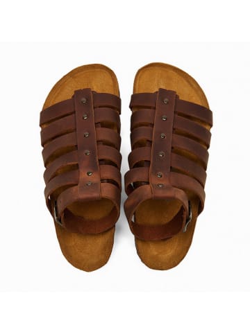 Comfortfusse Leren sandalen "Ares" bruin