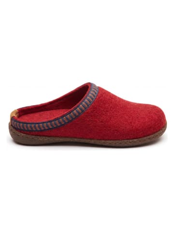 Comfortfusse Woll-Hausschuhe "Scoti" in Rot