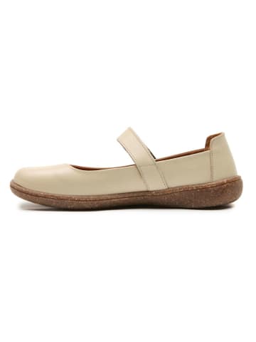 Comfortfusse Leder-Ballerinas "Jeylo" in Beige