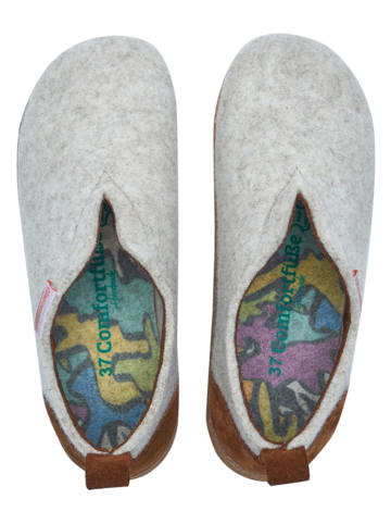 Comfortfusse Wełniane kapcie w kolorze szarym