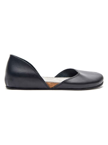 Comfortfusse Leren ballerina's zwart