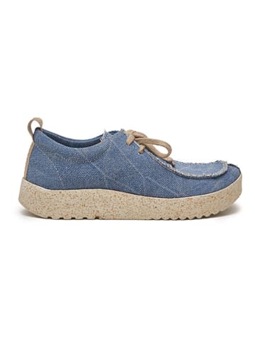 Comfortfusse Veterschoenen blauw
