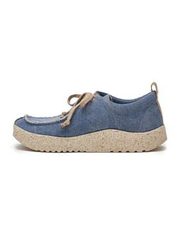 Comfortfusse Veterschoenen blauw