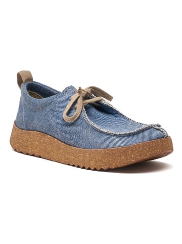 Comfortfusse Schnürschuhe in Blau