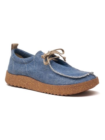 Comfortfusse Veterschoenen blauw
