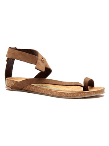 Comfortfusse Skórzane sandały w kolorze beżowym