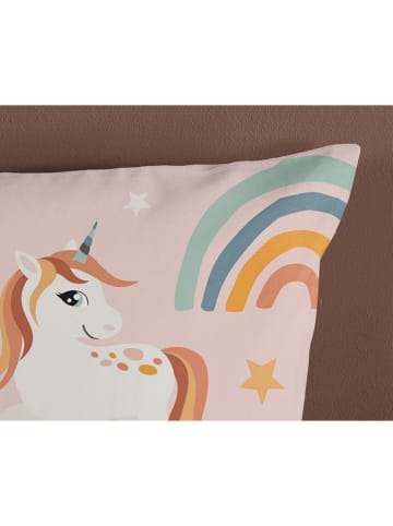 Pure Microvezel beddengoedset "Aina" lichtroze/meerkleurig