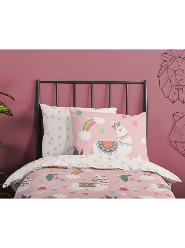 Pure Komplet pościeli "Paca" w kolorze jasnoróżowym z mikrofibry