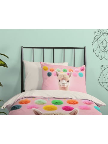 Pure Komplet pościeli "Relaxing" w kolorze jasnoróżowo-beżowym z mikrofibry