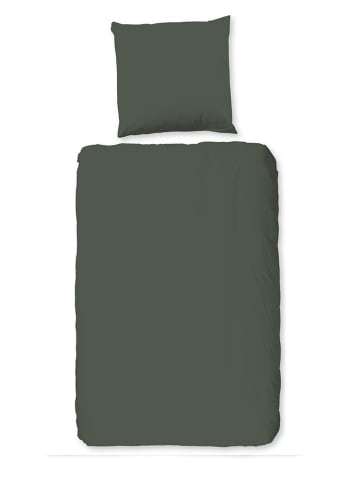 Pure Mikrofaser-Bettwäsche-Set in Oliv