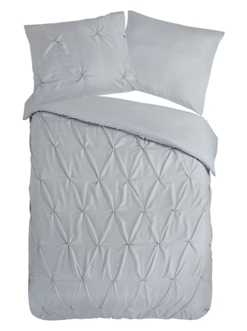 Pure Microvezel beddengoedset "Elegance" zilverkleurig