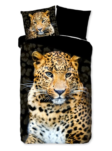 Pure Komplet pościeli "Rayan" w kolorze czarno-jasnobrązowym z mikrofibry