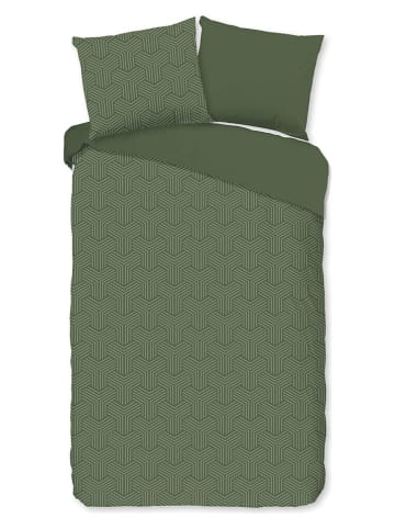 Pure Microvezel beddengoedset "Groningen" olijfgroen