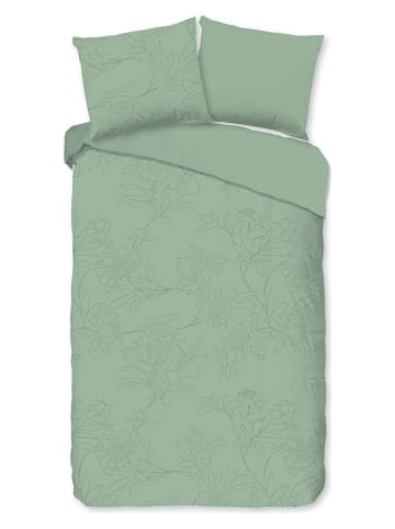 Pure Komplet pościeli "Den Haag" w kolorze zielonym z mikrofibry