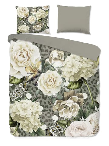 Pure Mikrofaser-Bettwäsche-Set "Joy" in Beige/ Creme