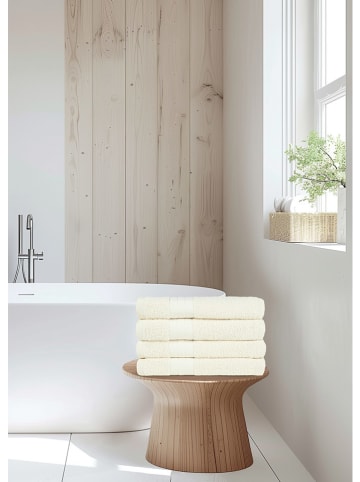 Good Morning 4er-Set: Handtücher in Creme