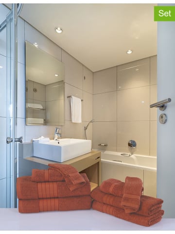 Hip 8-częściowy zestaw ręczników w kolorze pomarańczowym