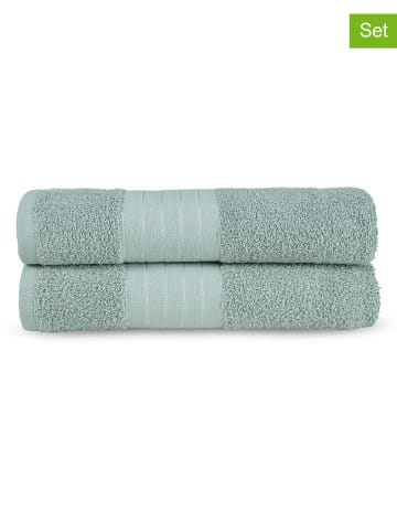 Good Morning Ręczniki prysznicowe (2 szt.) w kolorze miętowym