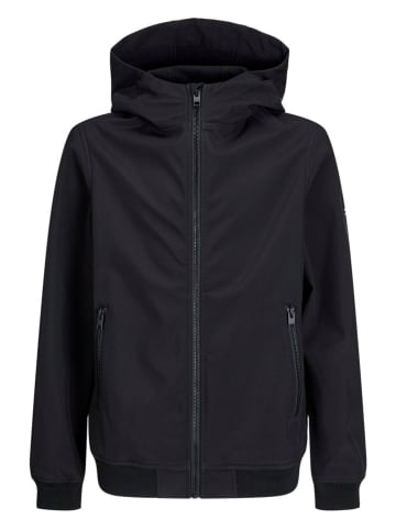 JACK & JONES Junior Kurtka softshellowa w kolorze czarnym