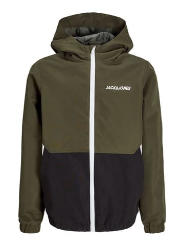 JACK & JONES Junior Blouson "Mash" in Khaki/ Schwarz