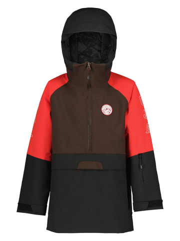 Maloja Funktionsjacke "AlpettaU." in Schwarz/ Rot/ Braun