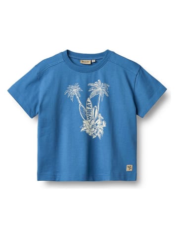 Wheat Koszulka "Lauge" w kolorze niebieskim