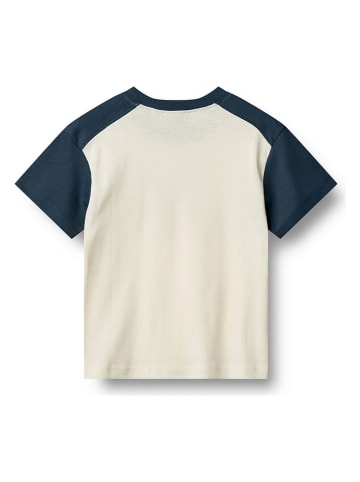 Wheat Shirt "Vincent" crème/donkerblauw