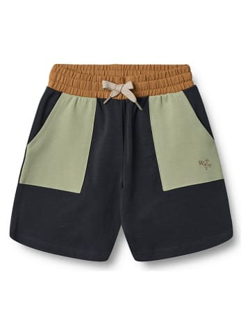 Wheat Sweatshort "Elmo" donkerblauw/groen