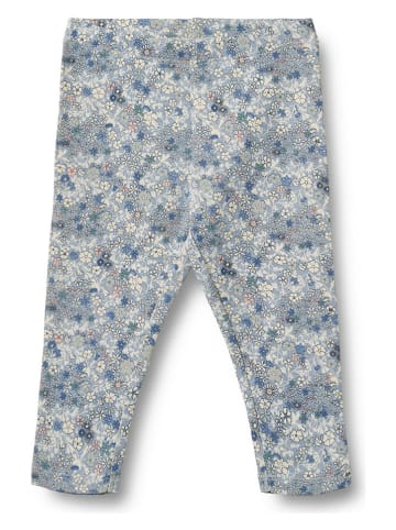 Wheat Legginsy "Jules" w kolorze błękitno-biało-jasnoróżowym