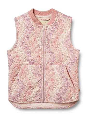 Wheat Doorgestikte bodywarmer ''Gilet'' lichtroze