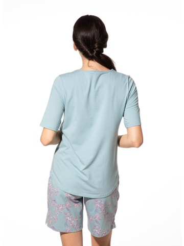 SHORT STORIES Koszulka piżamowa w kolorze błękitnym