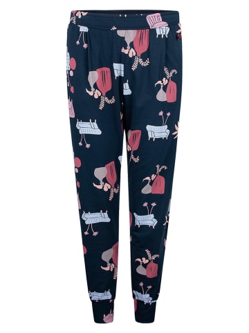 SHORT STORIES Pyjamabroek donkerblauw/lichtroze