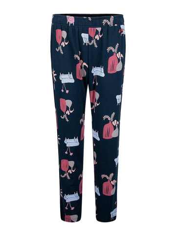 SHORT STORIES Pyjama-Hose in Dunkelblau/ Rosa