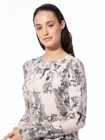 SHORT STORIES Nachthemd in Schwarz/ Beige