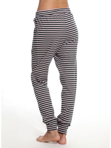 SHORT STORIES Spodnie piżamowe w kolorze jasnoróżowo-czarnym