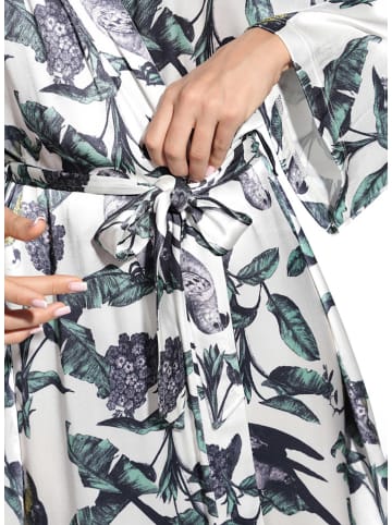 SHORT STORIES Kimono in Weiß/ Dunkelblau