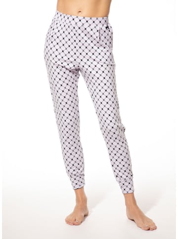 SHORT STORIES Pyjama-Hose in Schwarz/ Weiß