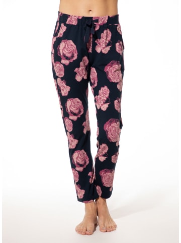 SHORT STORIES Spodnie piżamowe w kolorze czarno-jasnoróżowym